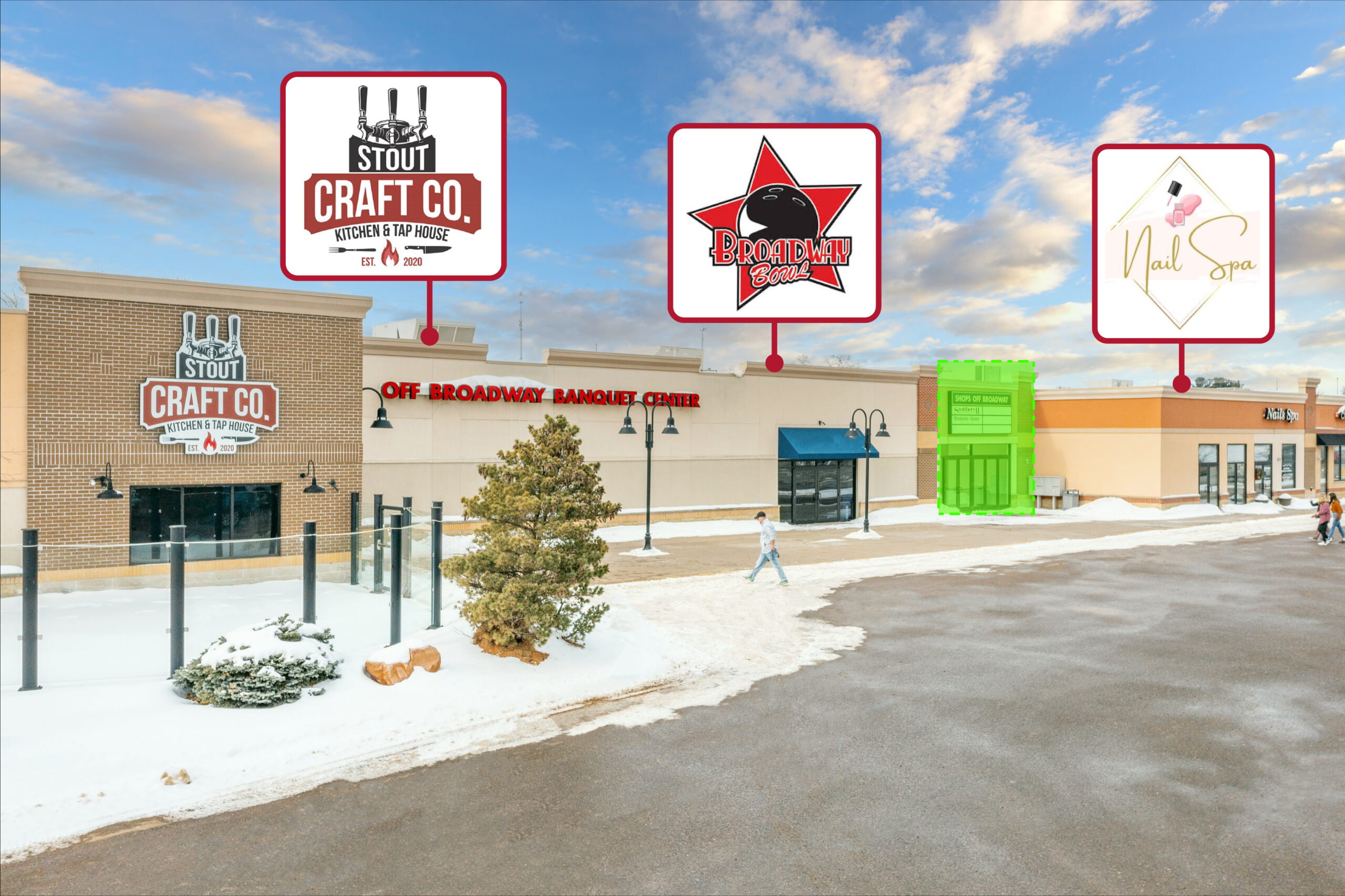 Broadway Mall Main Entrance Suite Brick Ventures Inc.